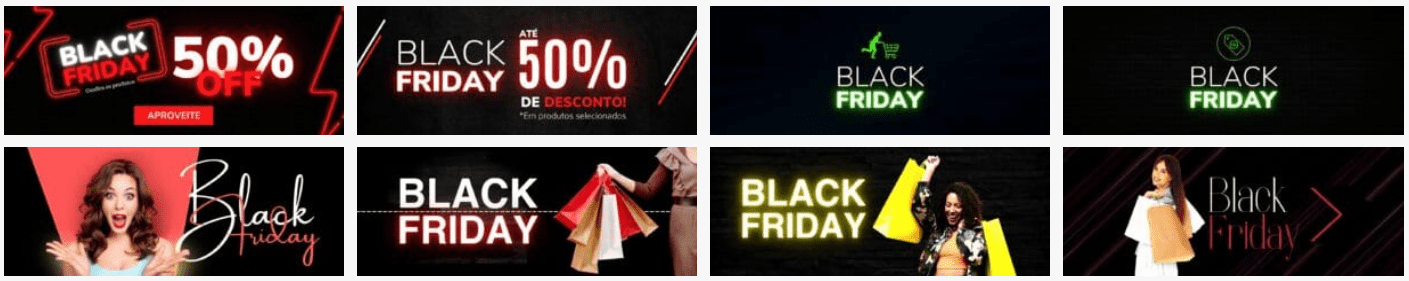 Banners para black friday